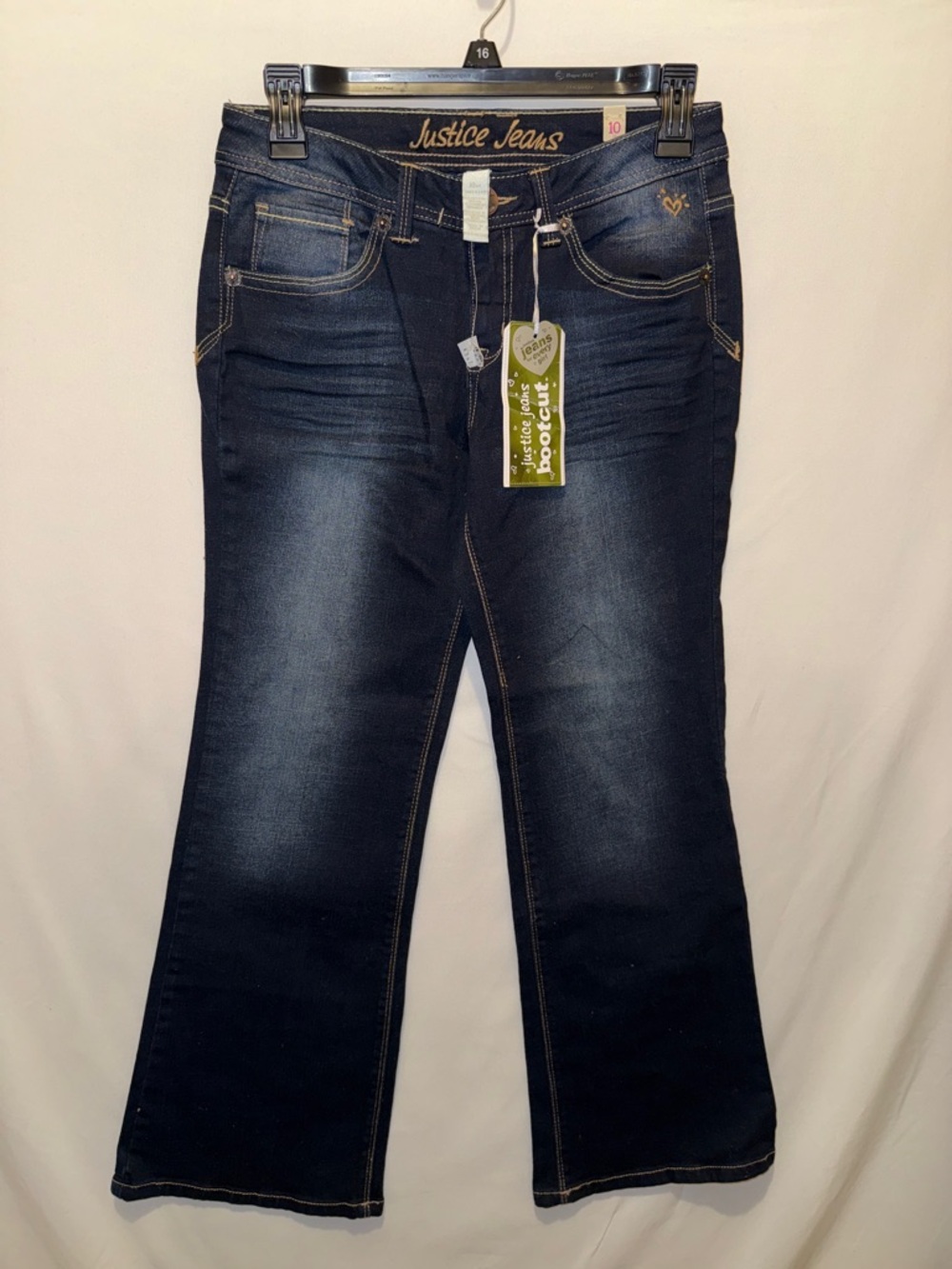 2013 NWT Size 10 1/2 Girls Justice  Simply Low Bootcut Jeans